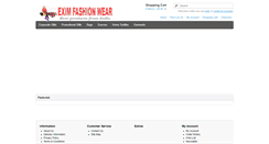 Desktop Screenshot of eximfashion.com